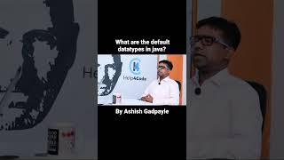 What are the default datatypes in java? by Ashish Sir #javainterview #int #datatype