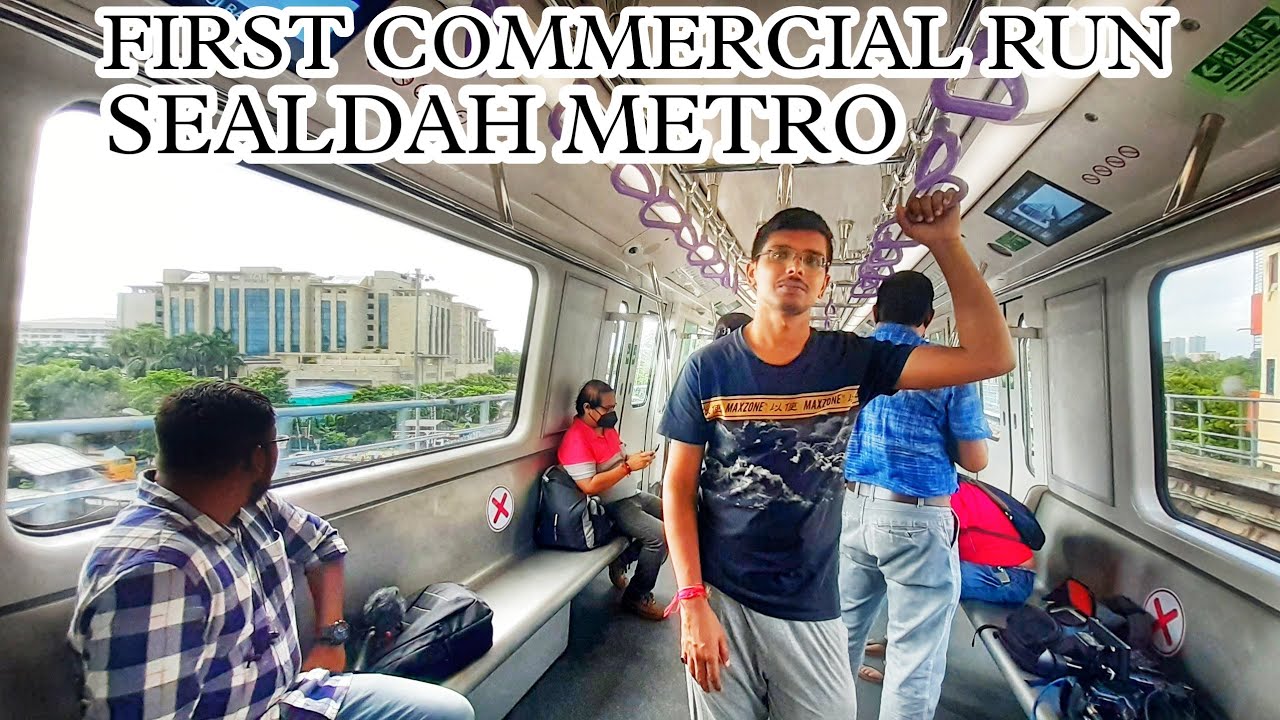 Sealdah metro first commercial journey from Sealdah to Sector 5