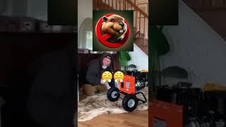 Beaver vs  Wood Chipper. Who will win? @ElysiaEnglish #familyhumor #outdoorliving #funny #shorts