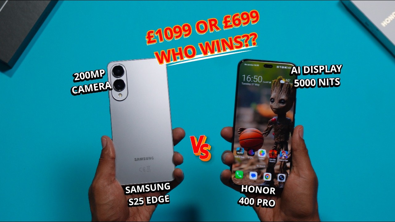Samsung S25 Edge vs Honor 400 Pro - Camera, Display, Speed Test & A Shocking Winner