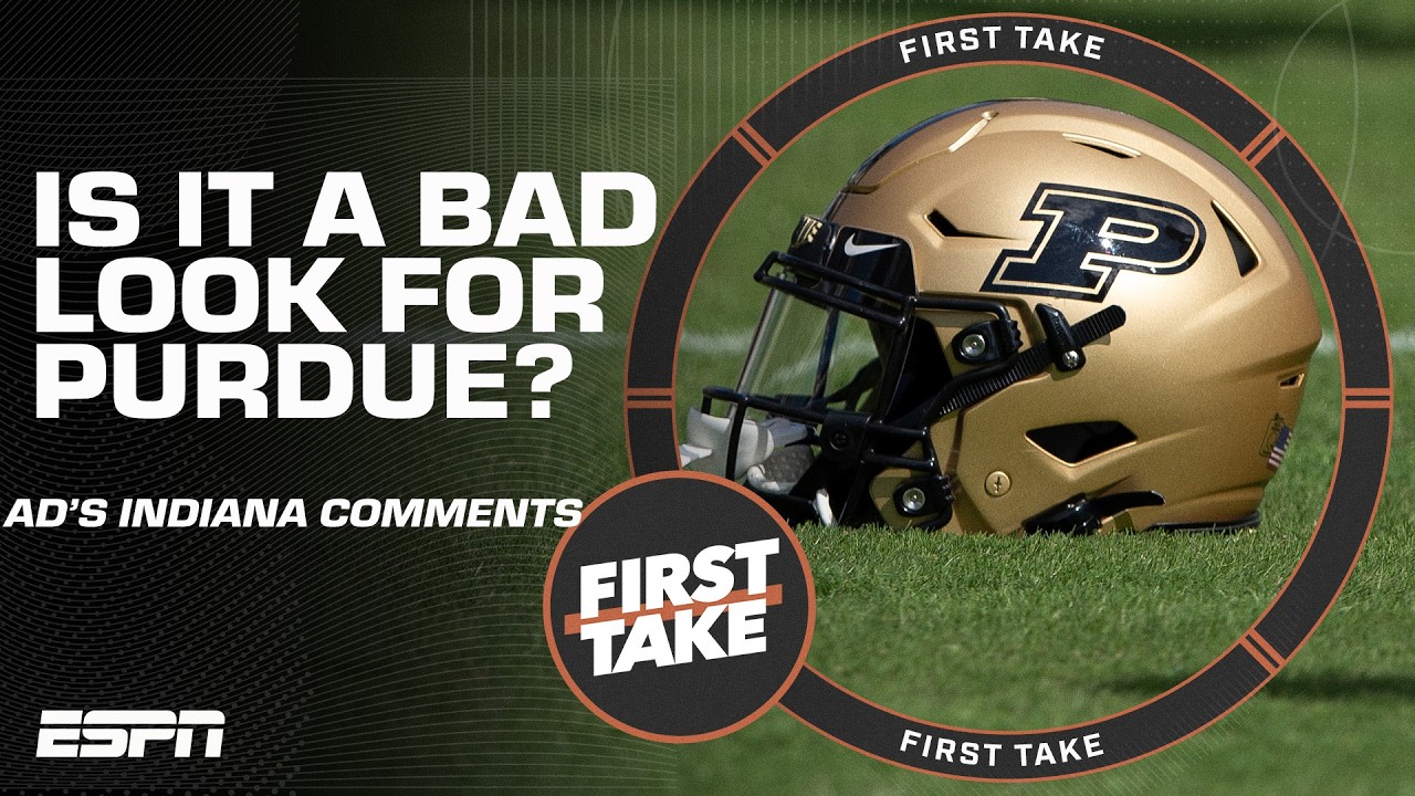 Did Purdue's AD MAKE THINGS WORSE by backtracking Indiana comments?! 😧 | First Take