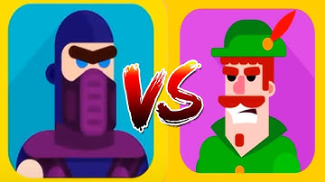 Bowmasters - Gameplay Walkthrough Epic Wins Part 19 - NEW CHARACTERS FROST VS ROBIN