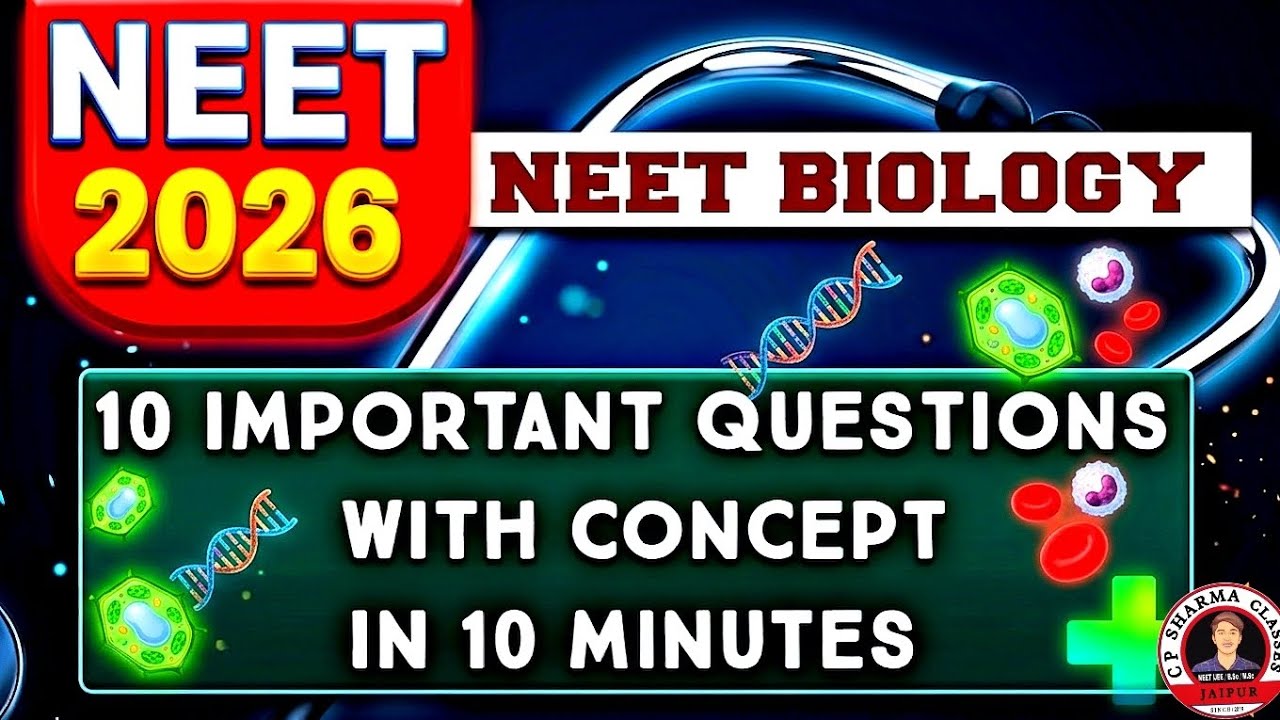 20 important questions with concept ncert biology questions neet 2026 ...