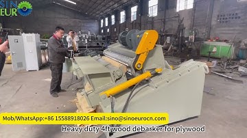 Heavy duty 4ft wood debarker for plywood,spindleless log debarking and rounding machine