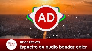 After Effects 277 Espectro de audio con niveles de color