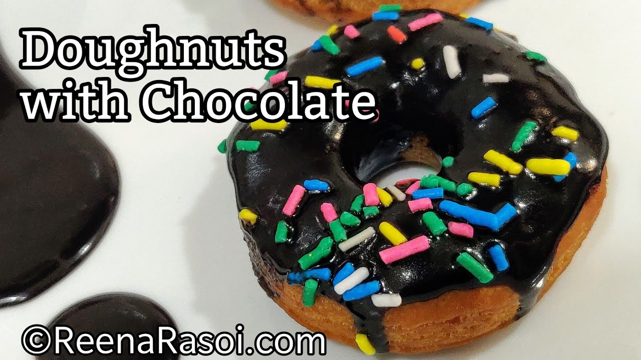 Eggless Doughnut recipe चॉकलेट डोनट्स रेसिपी chocolate doughnut recipe in Hindi