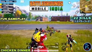  Hindi Bgmi 22 Kills Amazing Fun Gameplay Chicken Dinner