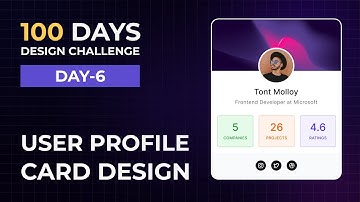 Daily UI Challenge • Day 6- User Profile Card Design • Figma tutorial for beginners • MrSid