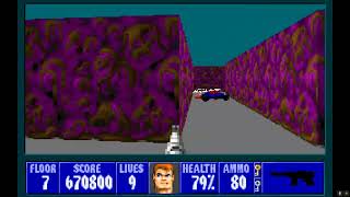 Wolfenstein 3D   E6F7 #bring em on, 100+ kills, 92+ secrets#