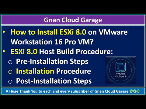 How to Install ESXi 8.0 on VMware Workstation 16 Pro VM? | Home Lab