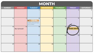 Built By You: Calendar Template for Google Slides