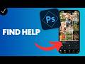 How to find help about an editing option in Adobe Photoshop?