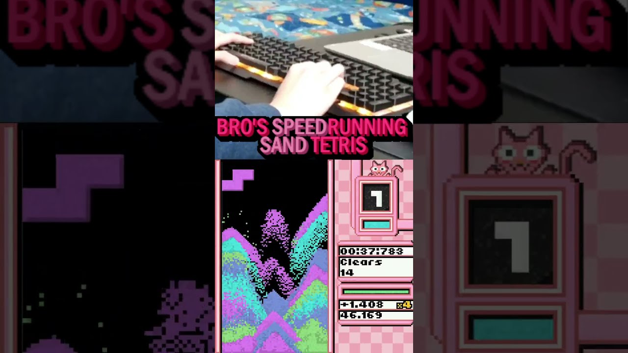 Bro S Speedrunning Sand Tetris Shorts