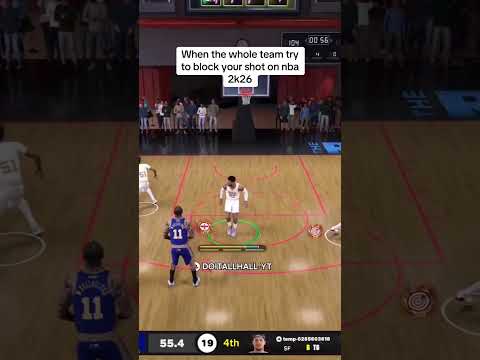 When the whole team try to block your shot on nba 2k26 #shorts