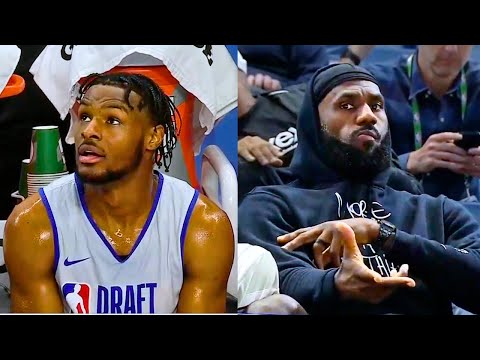 Bronny James DOMINATES NBA Draft Combine Scrimmage With LeBron Watching 🔥 l Full Play l May 16, 2024