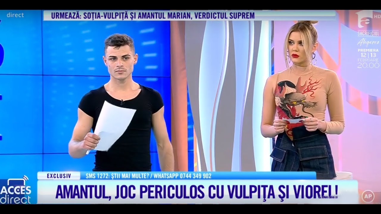 Amantul Marian, joc periculos cu Vulpița și Viorel: 