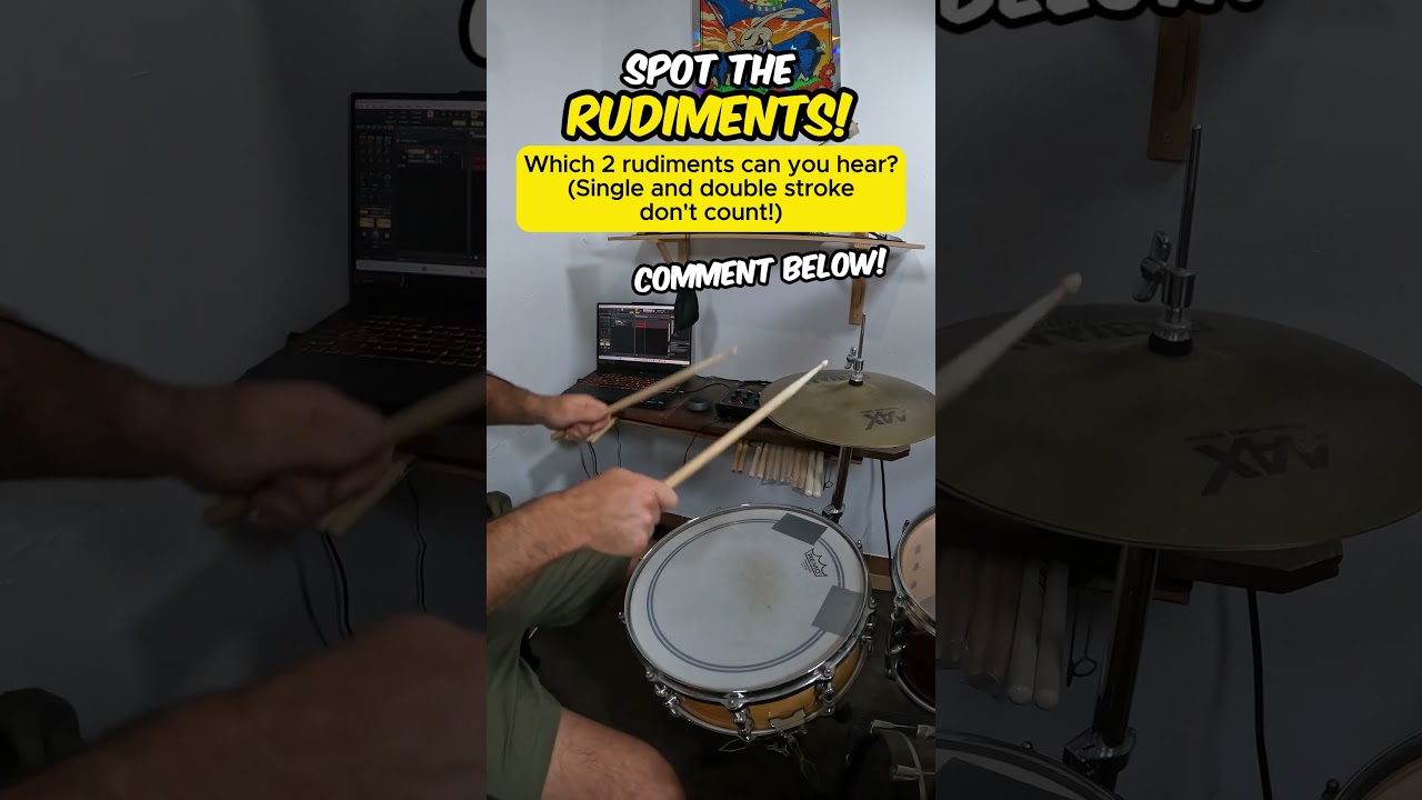 👂 Spot the RUDIMENT!  Can you hear them?  Beginner Drum Lesson 