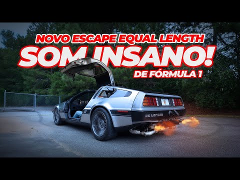 Ferrari Powered DeLorean with a Brazilian exhaust, sounds like a F1! Now it's the best in the world! - video from FuelTech