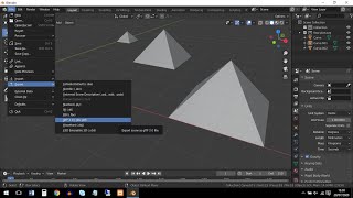 3D scale model of Giza Pyramids with Inkscape, Blender, three.js