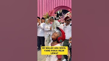 momen lucu ketika prosesi pengantin melepas balon ‼️‼️ #ngakak #lucu #ketawa #pengantinviral #nikah