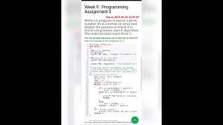 nptel week 9 | Problem Solving through Programming in C | 1 to 4 program