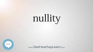 nullity - Smart & Obscure English Words Defined 👁️🔊🗣🧠✅