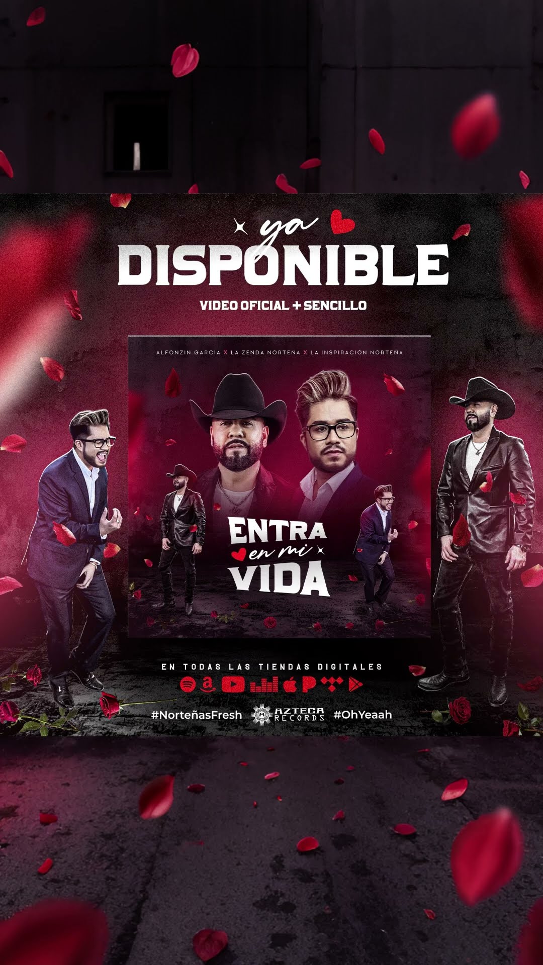 YA DISPONIBLE #EntraEnMiVida + Vídeo Oficial a dueto con @lazendanortena