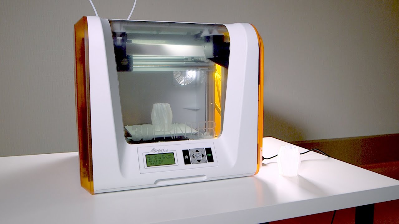 da Vinci Jr. 1.0 - Printing - YouTube