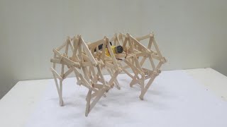 Popsicle tick Spider Robot Strandbeest DIY Crafts Ideas