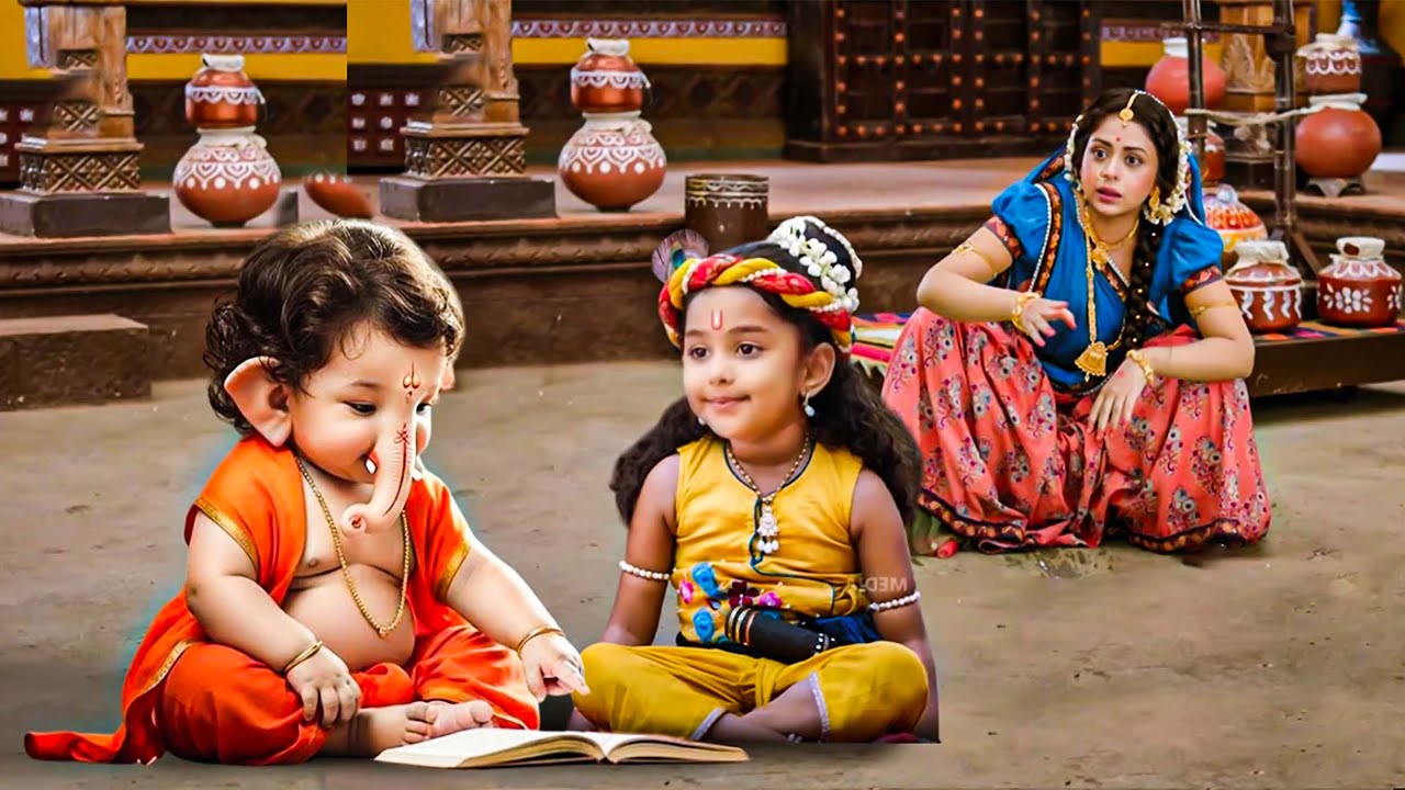 जब कान्हा को पढ़ाने मैया यशोदा के घर पहुँचे श्री गणेश जी! - YASHOMATI MAIYYA KE NANDLAL | Krishna