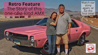 A 1968 AMC AMX - a RARE FIND in Playboy Pink!