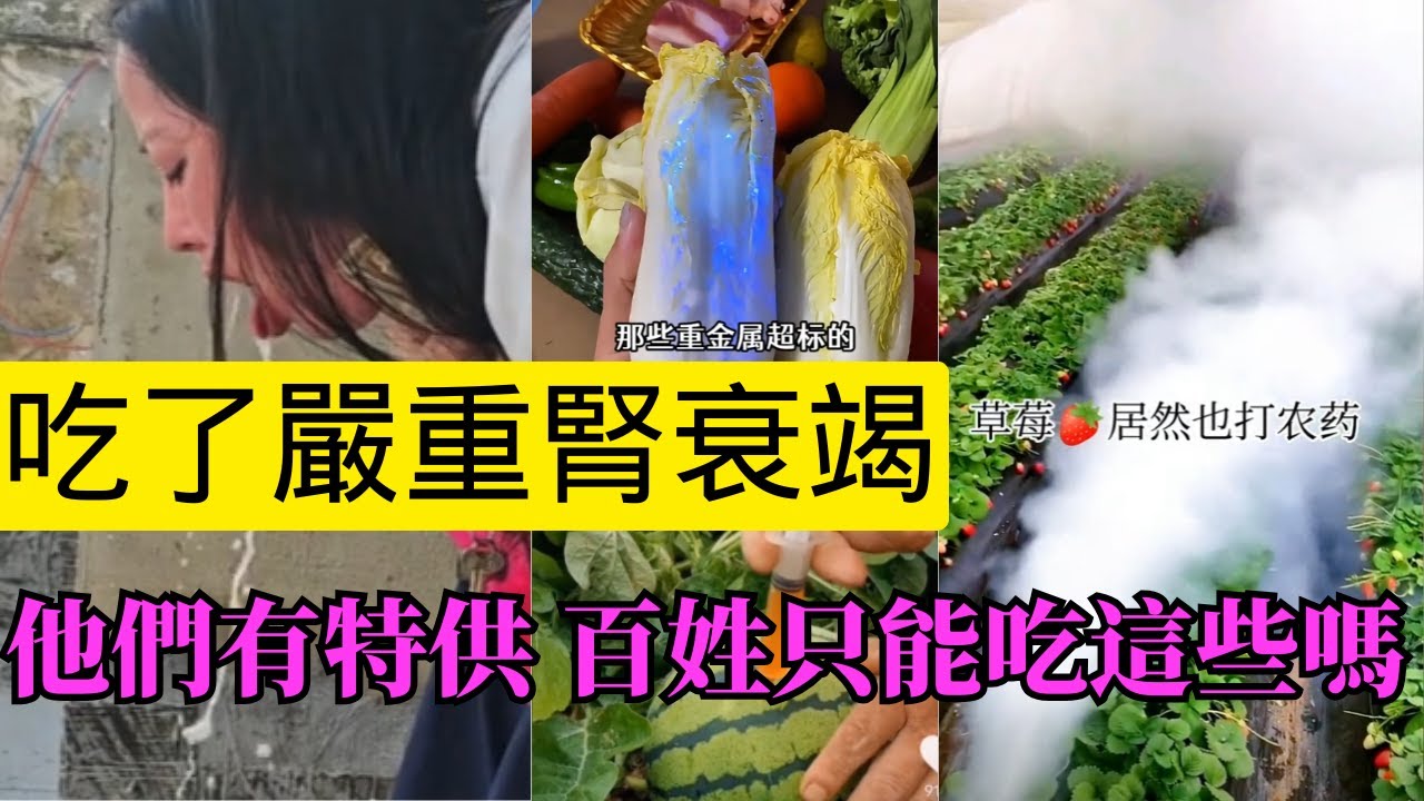 這些有毒果蔬千萬別吃！湖北蔬菜 雲南紅薯濫用高毒農藥，車厘子 草莓等水果吃多中毒，黑心鏈層層謀暴利！給食物安全敲響警鐘