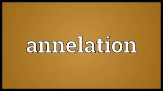 Annelation Meaning