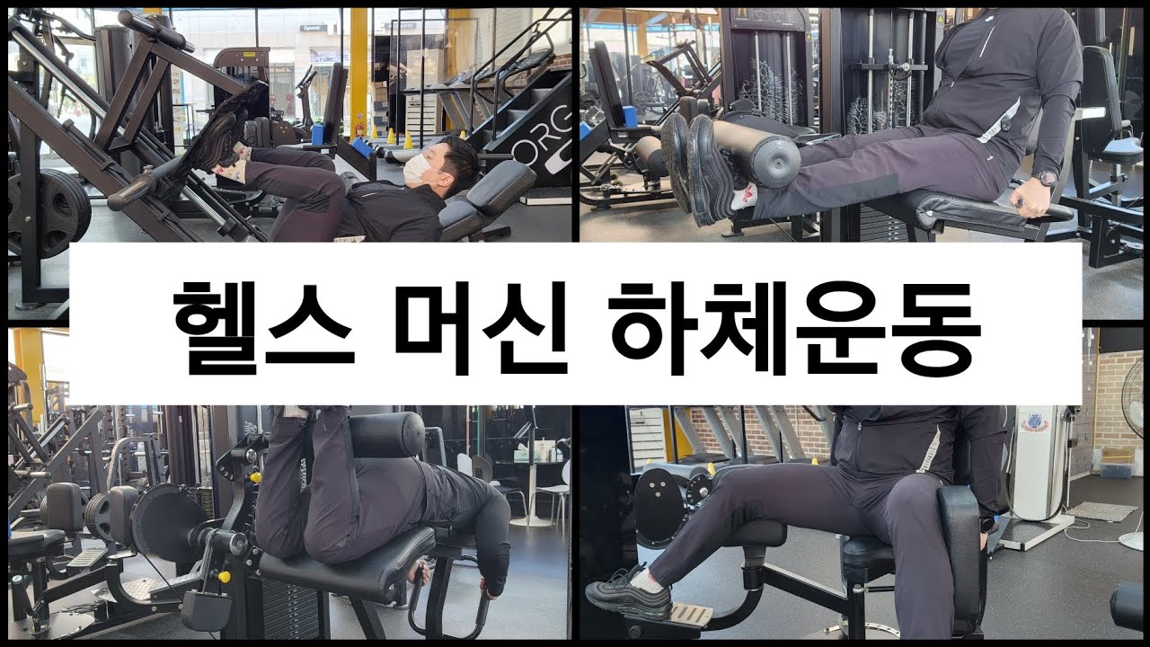 헬스 머신 하체운동 4가지 종류 사용방법 - YouTube