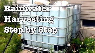 Rainwater Collection  Step by Step installation of IBC totes