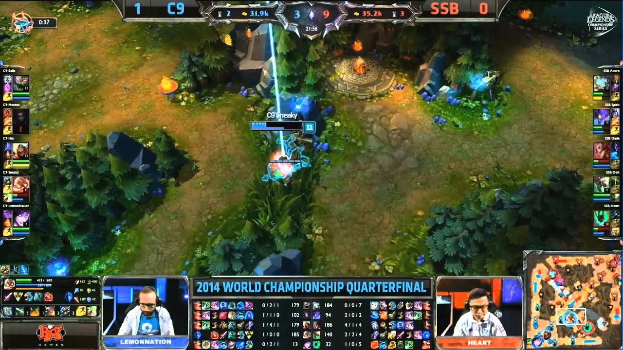 fright night SSB vs C9, Quarts de finale, Game 2, League of Legends World Championship 2014 FR