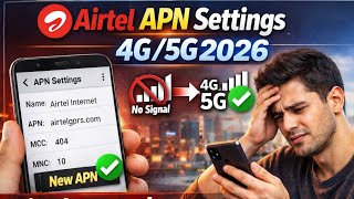 Airtel Apn Settings 4G5G 2026Airtel Network Problem Solution Airtel Net Slow Problem2026
