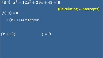 Calculus: Solving cubic equations (1 value on calculator and inspection for other 2)