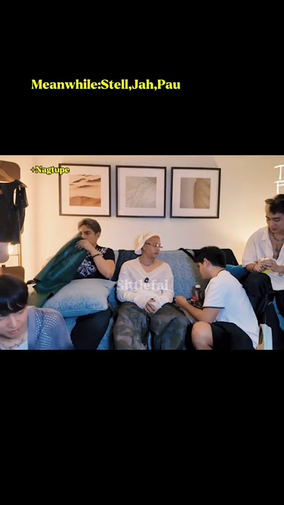 Stell, Jah, Pau nagtutupi habang nakikinig kay Ken at Josh