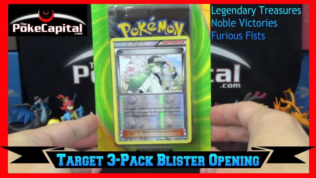 Pokemon Cards - Target Blister Pack Opening with Noble Victories Legendary Treasures & Furious Fists Pokemon Cards - Target Blister Pack Opening with Noble Victories Legendary Treasures & Furious Fists