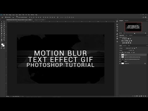 Motion Blur Text Effect Gif | PHOTOSHOP TUTORIAL