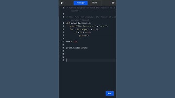 #python 43.Factors of a Number | #shorts