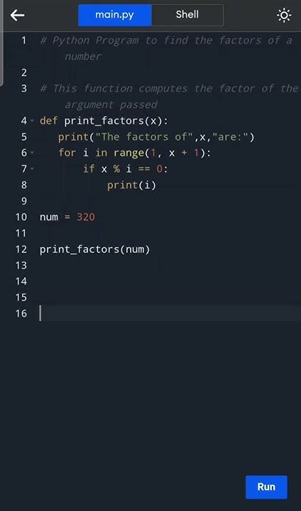 #python 43.Factors of a Number | #shorts - YouTube