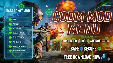 FREE CODM MOD MENU APK COD MOBILE WALLHACK AIMBOT  ESP | DOWNLOAD CHEATS NO RECOIL CODM APP IOS CP 