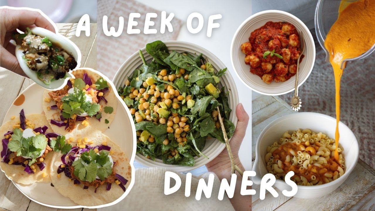 A WEEK OF DINNERS (vegan + nut free) | delicious recipe ideas! 😋