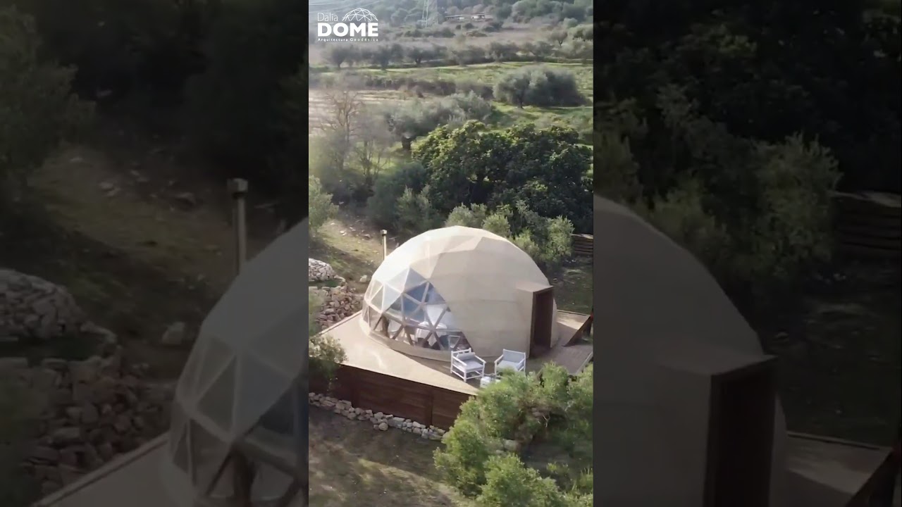 Domo geodésico en Masía Pla del Bosc by DALIA DOME