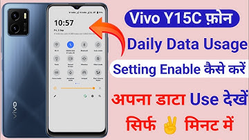 Vivo Y15C Show Daily Data Usage Setting | How To Show Daily Data Usage Setting Vivo Y15c