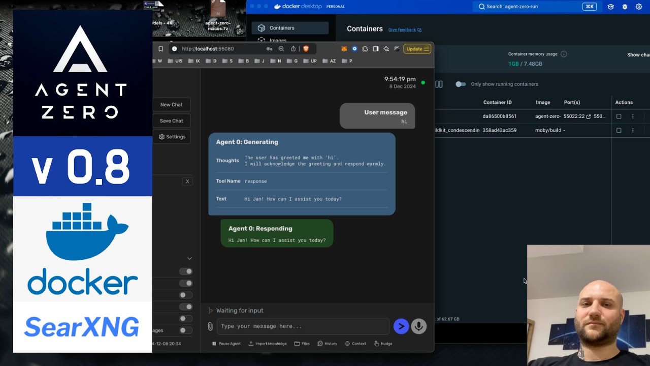 Agent Zero 🤖 v0.8 Public Test - YouTube