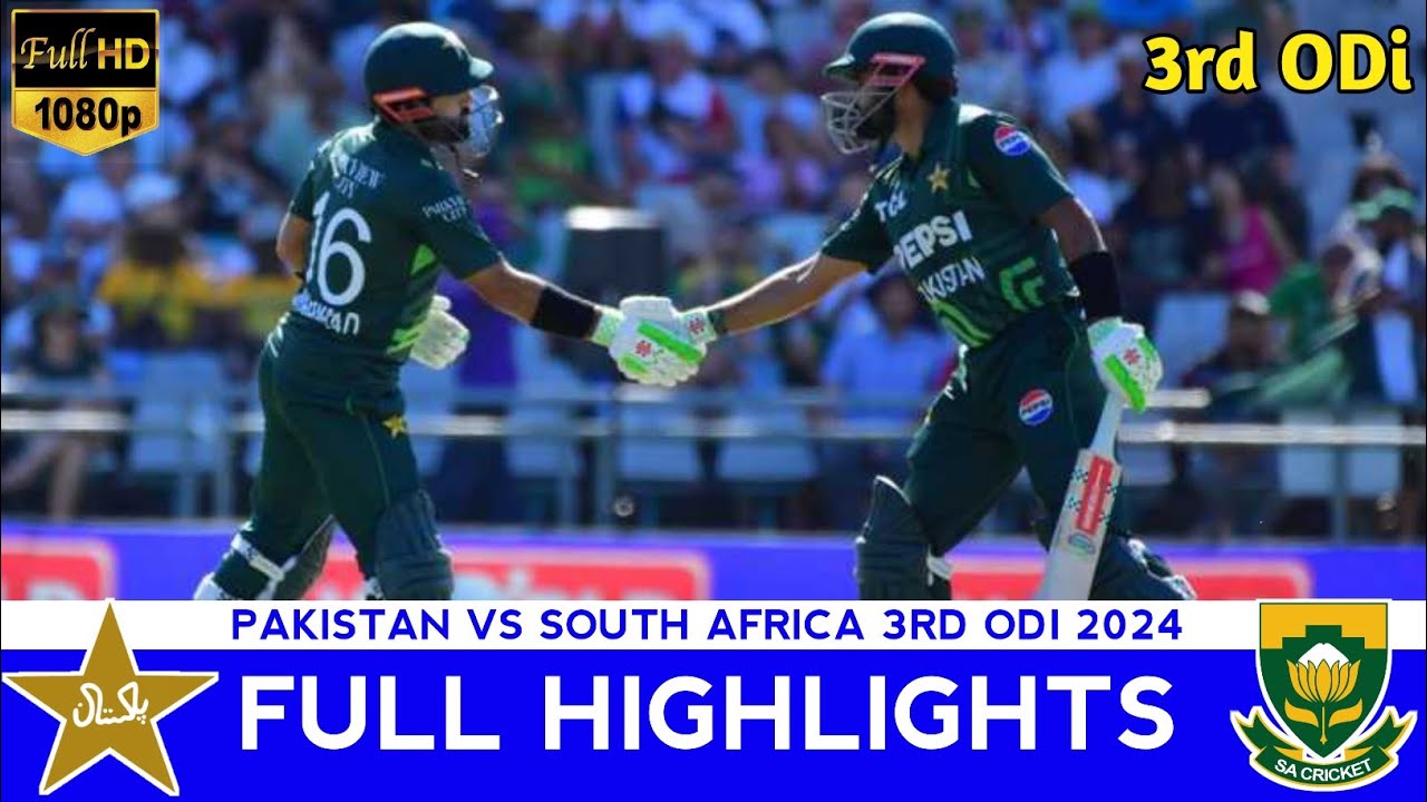 Pakistan vs South Africa 3rd ODI Full Match Highlights 2024 | PAK vs SA ...