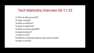 #Tech Mahindra Interview Experience #offcampusdrive #techmahindrajobs #video #technicalinterview